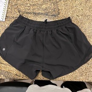 Black 8 tall Lulu lemon shorts